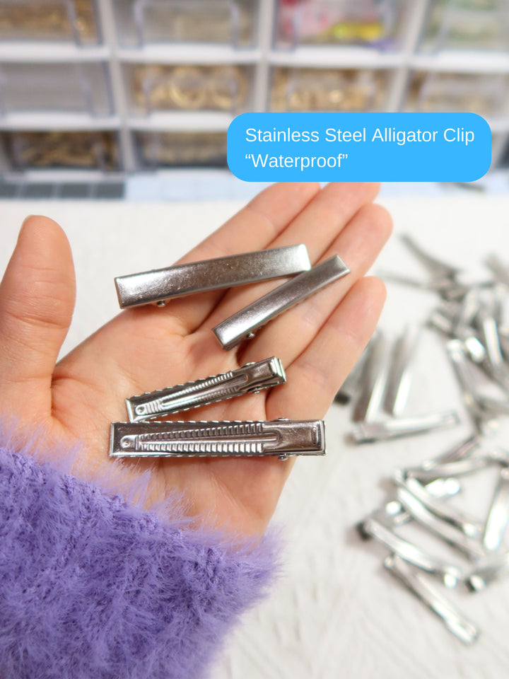 DIY Accessories | 5 Pcs | Stainless Steel Alligator Clips | Waterproof | 60mm | 46mm