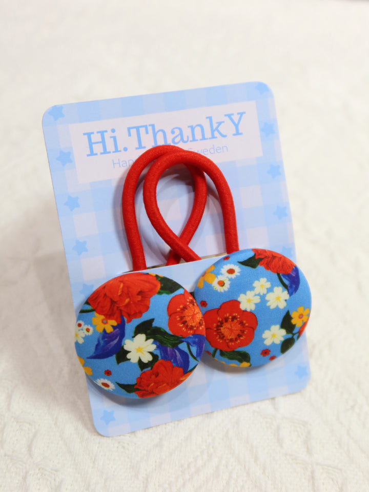 Button Hair Ties | Forget-Me-Not