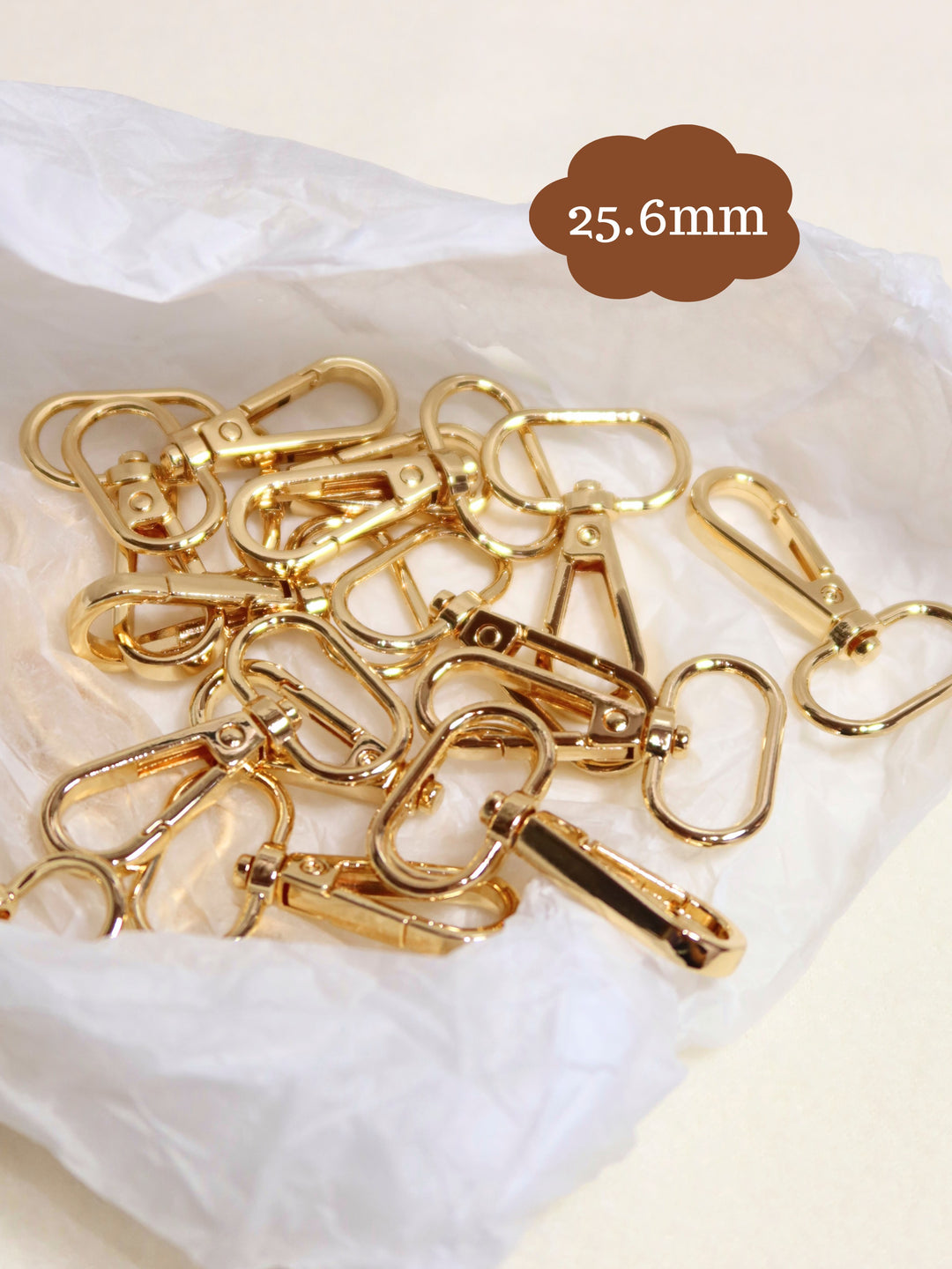 DIY Accessories | 5 Pcs | Light Gold Swivel Lobster Clasp | 16mm | 25mm