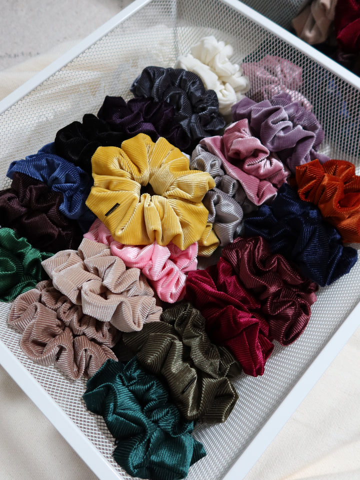 Scrunchies | Corduroy | Pink