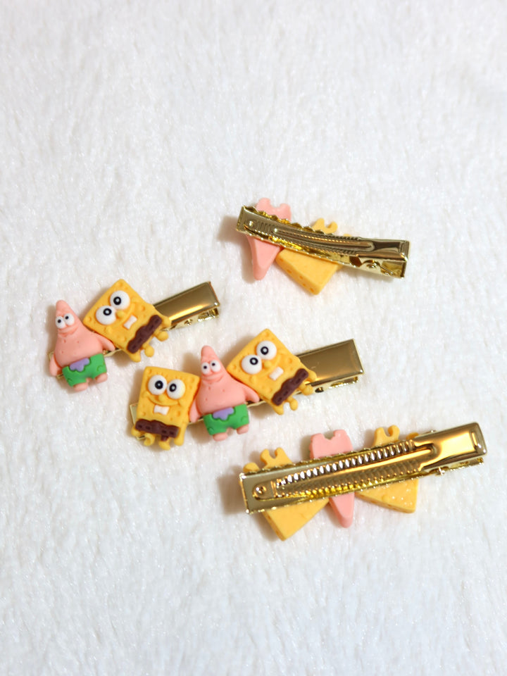 Cartoon Hair Clips | Spongebob