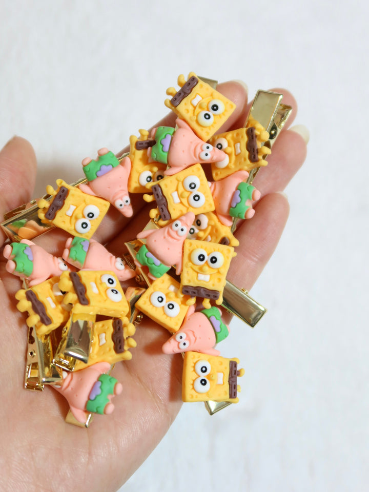 Cartoon Hair Clips | Spongebob