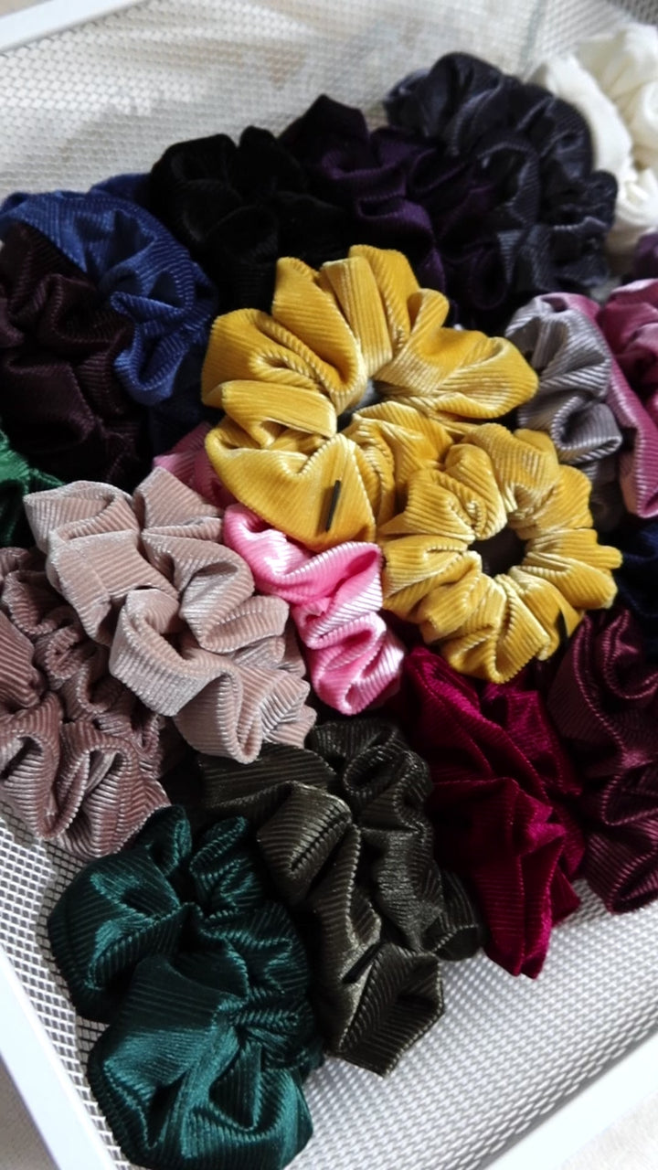 Scrunchies | Corduroy | Wild Rose