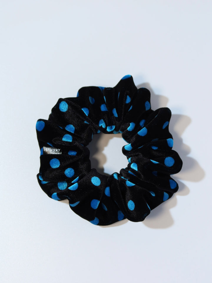 Scrunchies | Pattern Velvet | Blue Circle