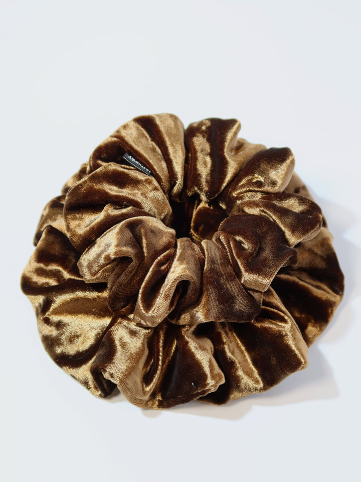 Scrunchies | Diamond Velvet | Brown