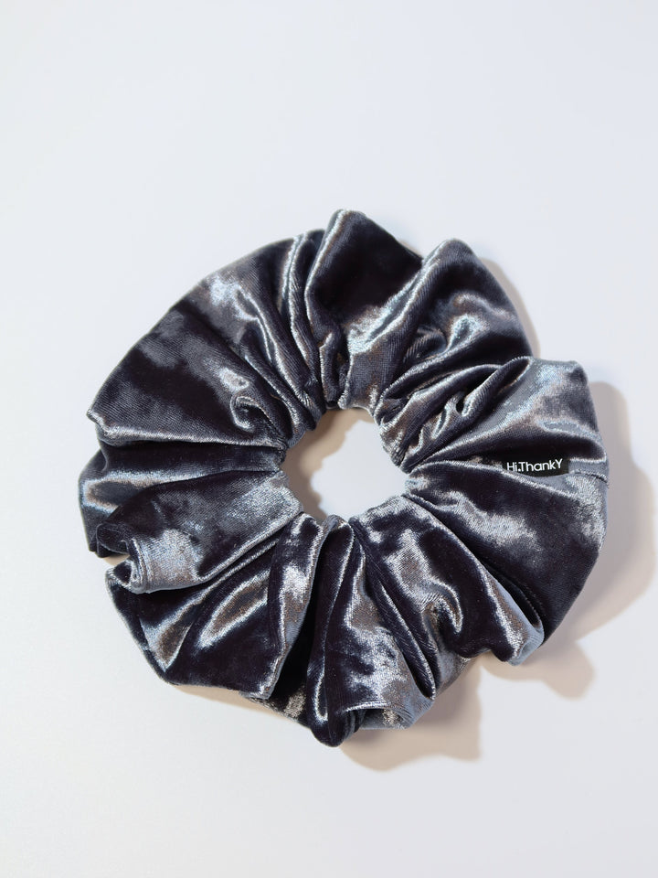 Scrunchies | Diamond Velvet | Charcoal