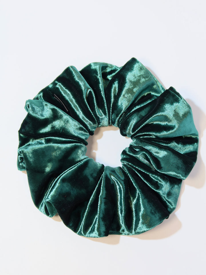 Scrunchies | Diamond Velvet | Forest Green