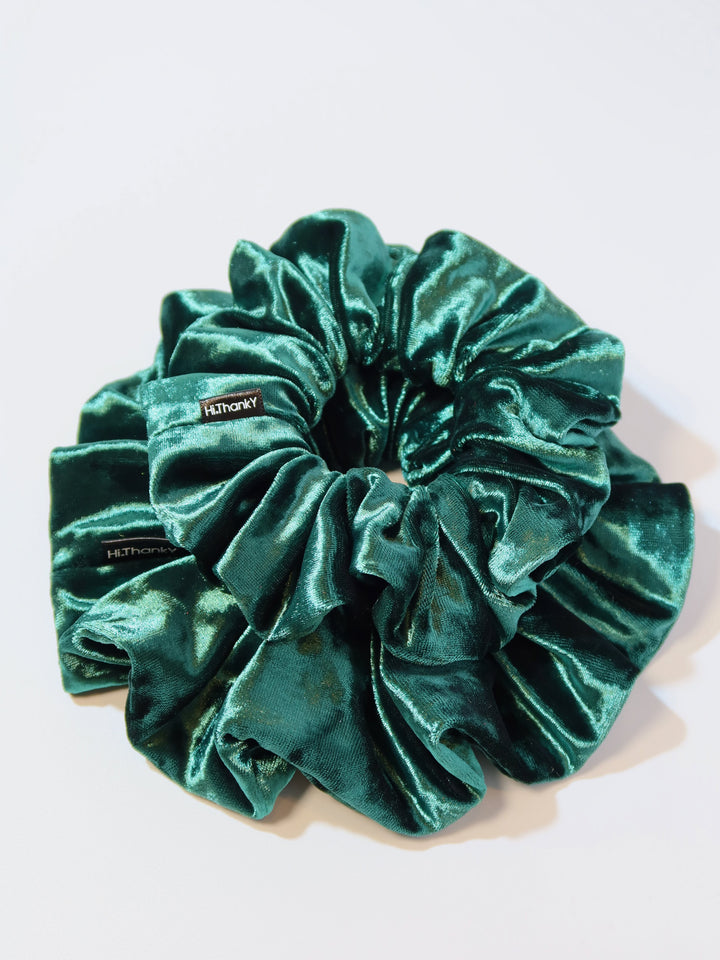 Scrunchies | Diamond Velvet | Forest Green