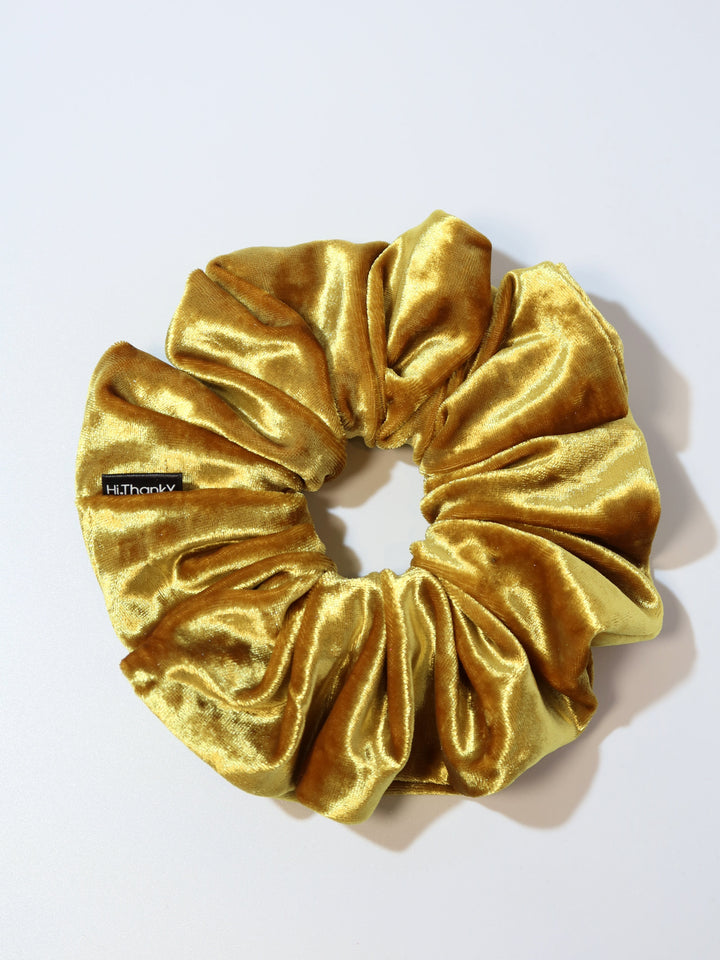 Scrunchies | Diamond Velvet | Gold