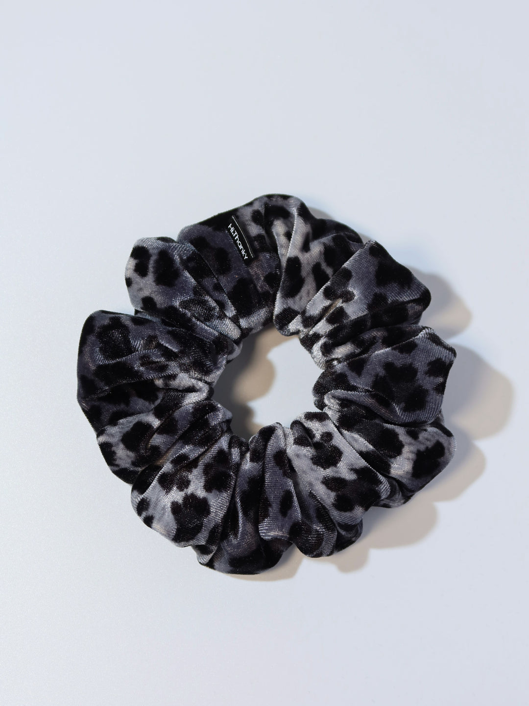 Scrunchies | Pattern Velvet | Grey Leopard