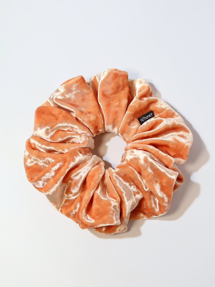 Scrunchies | Diamond Velvet | Peach