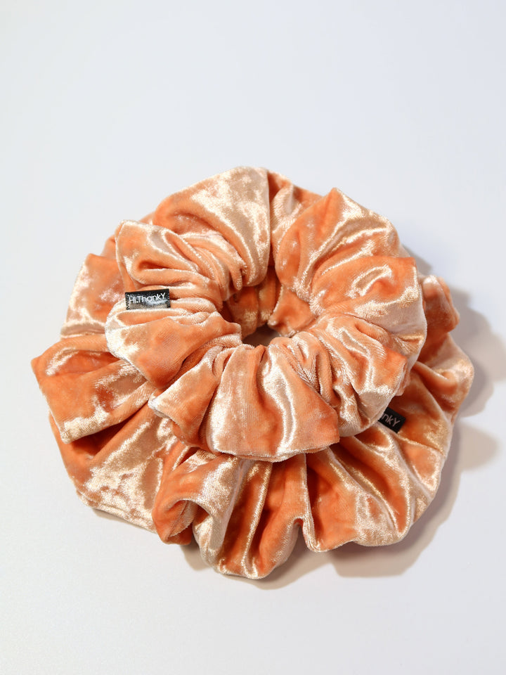 Scrunchies | Diamond Velvet | Peach