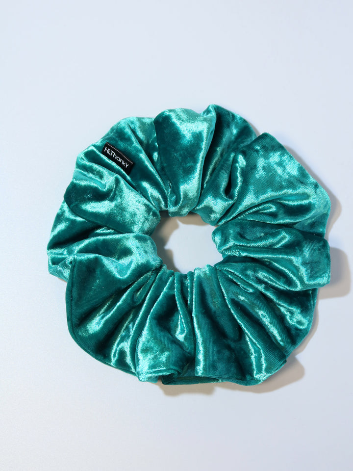 Scrunchies | Diamond Velvet | Tornado Blue