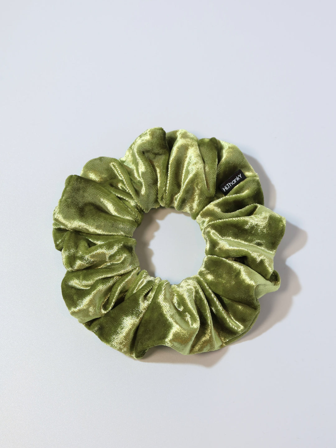 Scrunchies | Diamond Velvet | Yellow-Green