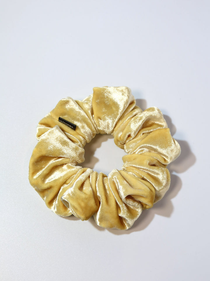 Scrunchies | Diamond Velvet | Yellow