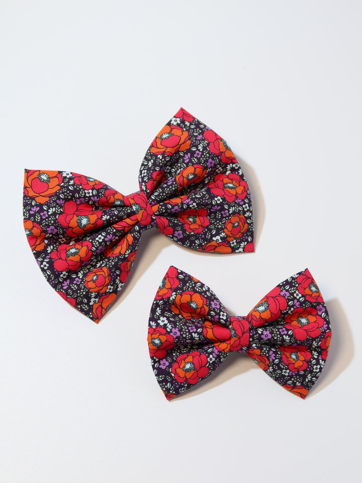 Classic Fabric Bows | Red Begonia