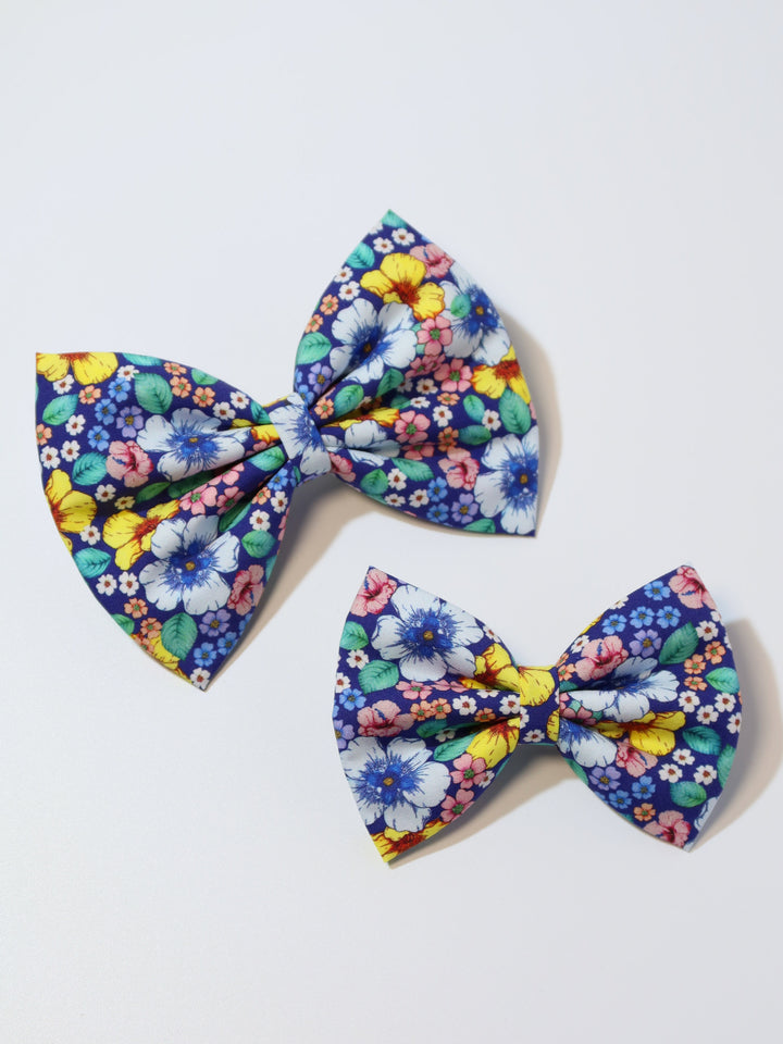 Classic Fabric Bows | Alice Navy Blue