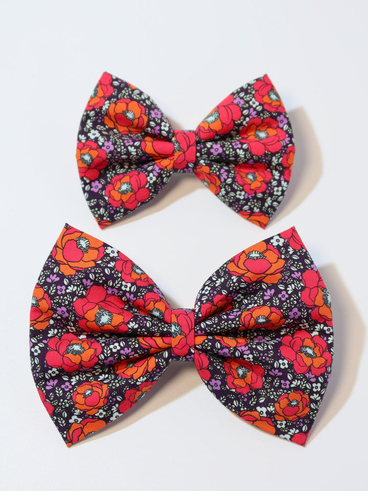 Classic Fabric Bows | Red Begonia