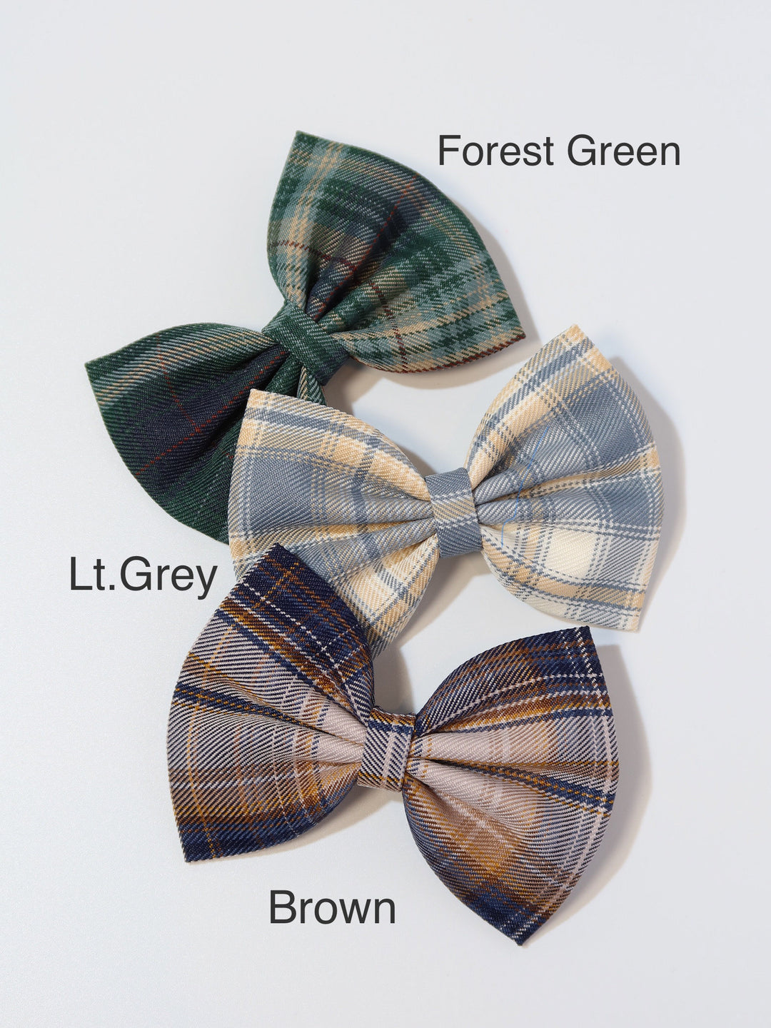 Medium Bow Hair Clips | School Uniform Plaid