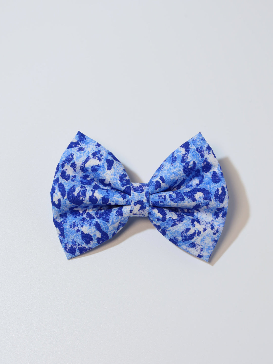 Classic Fabric Bows | Blue Leopard