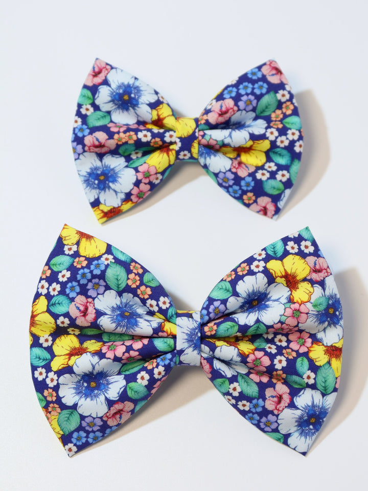 Classic Fabric Bows | Alice Navy Blue