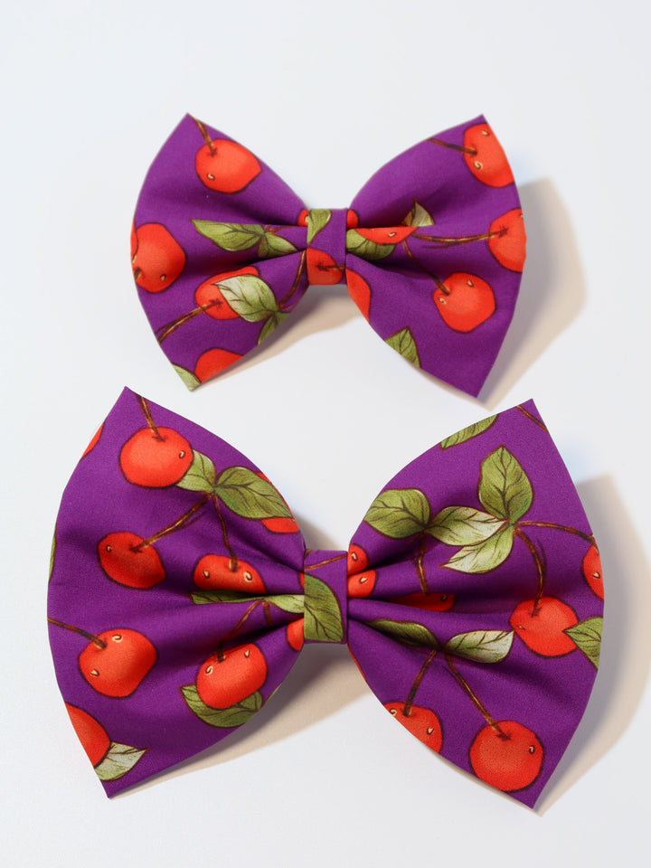 Classic Fabric Bows | Watercolor Cherry